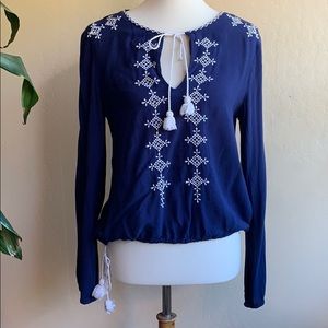 White Embroidered Julia Top